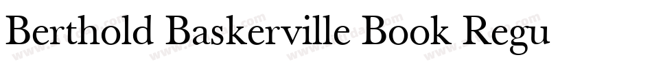 Berthold Baskerville Book Regular字体转换